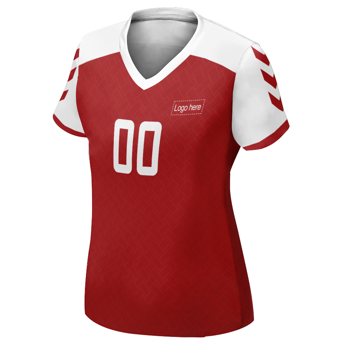 Camisa de futebol personalizada limitada feminina da Copa do Mundo da Dinamarca com foto