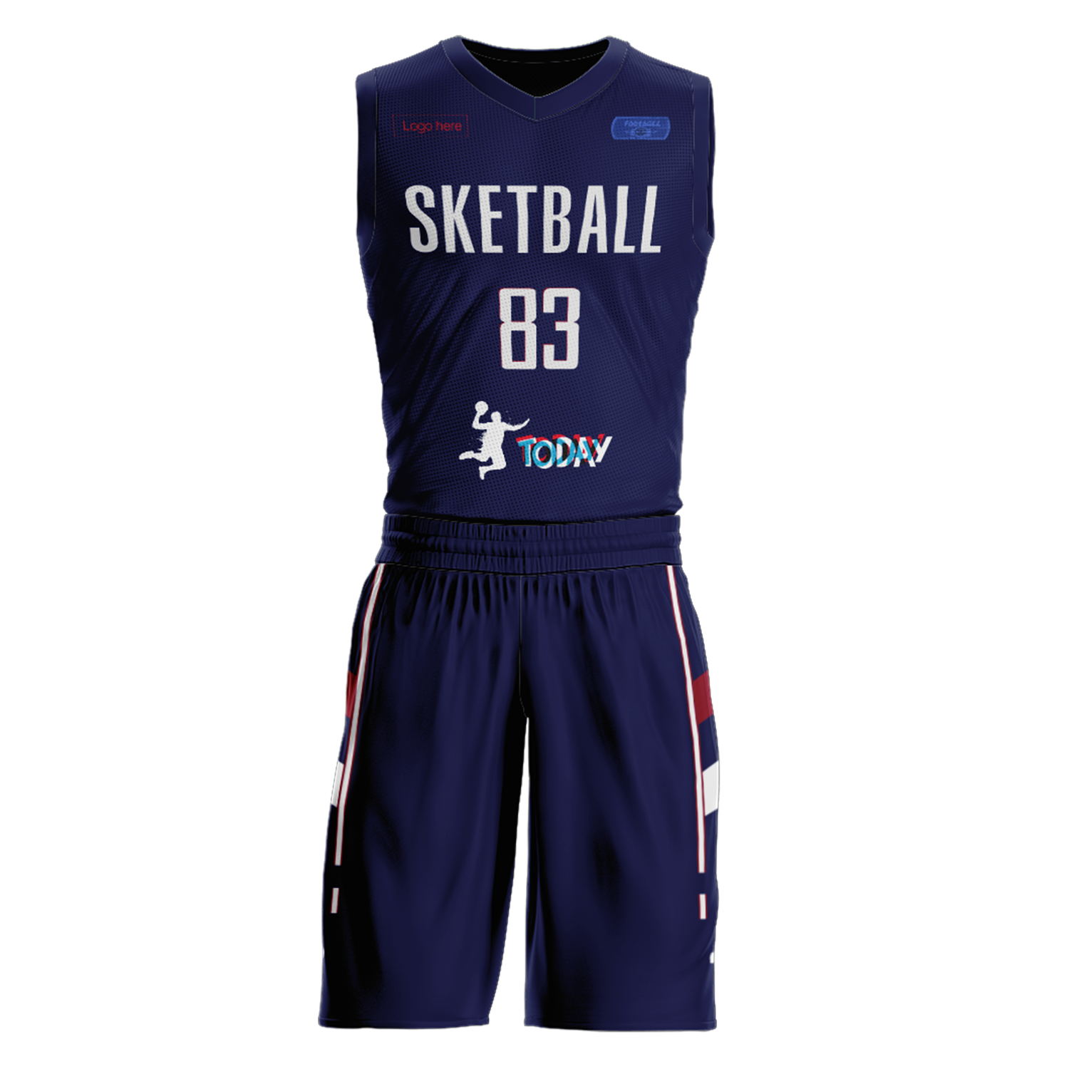 Ternos de basquete personalizados da equipe da Sérvia