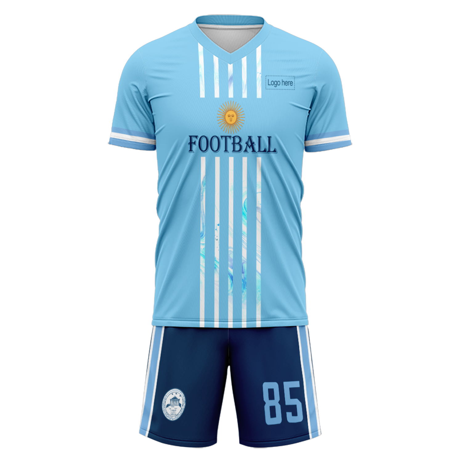 Ternos de futebol personalizados da Copa do Mundo de 2022 Argenti